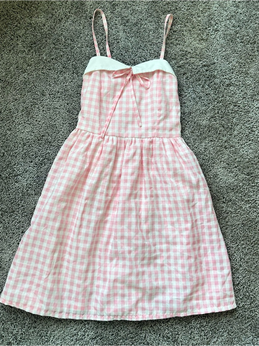 Handmade Vietnam Coquette Pink Gingham Sundress